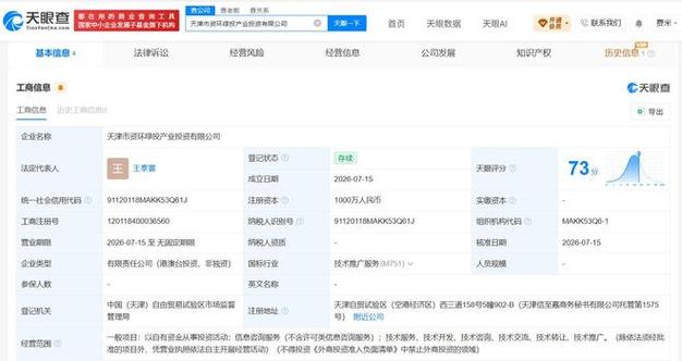注册资本1000万人民币,经营范围包括以自有资金从事投资活动,信息咨询